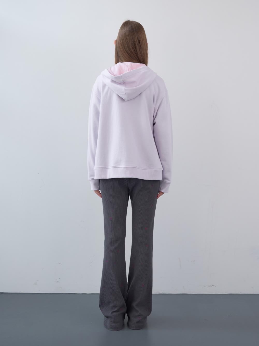 ワッフルパッチジップアップパーカー (パステルピンク) | ENZO BLUES | HANA(ハナ) #8