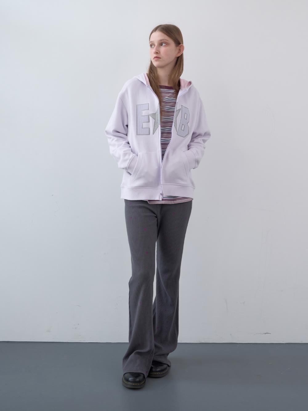 ワッフルパッチジップアップパーカー (パステルピンク) | ENZO BLUES | HANA(ハナ) #9