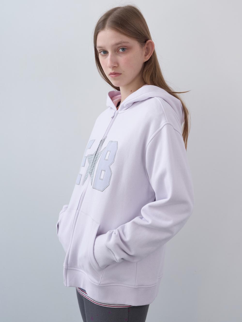 ワッフルパッチジップアップパーカー (パステルピンク) | ENZO BLUES | HANA(ハナ) #12