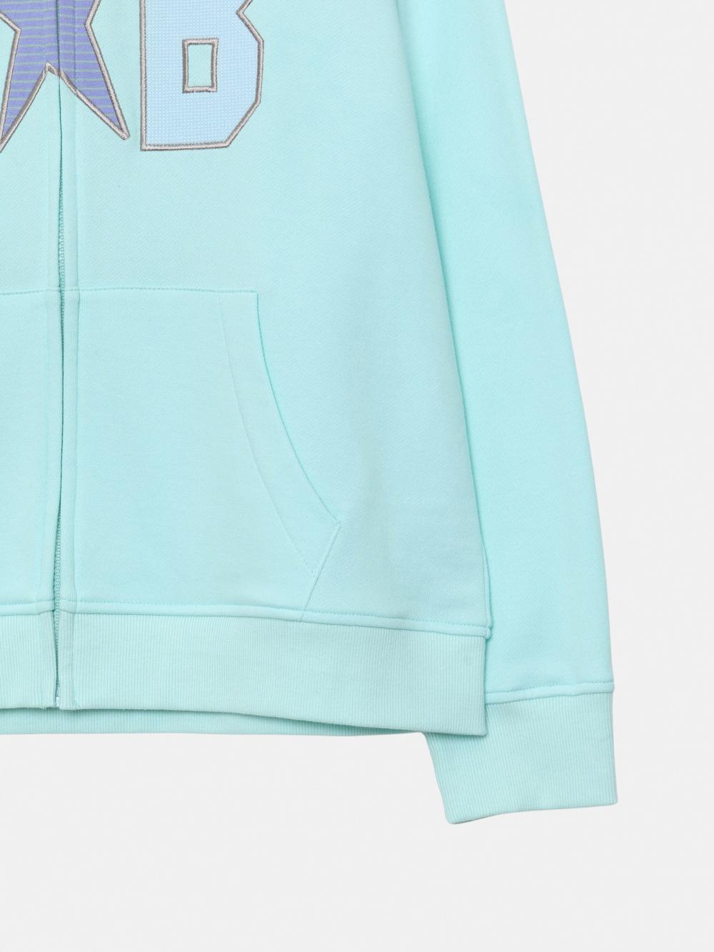 ワッフルパッチジップアップパーカー (スカイ) | ENZO BLUES | HANA(ハナ) #15