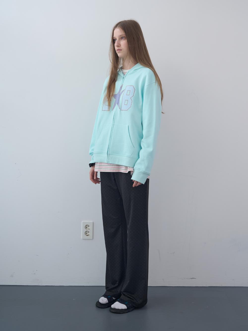 ワッフルパッチジップアップパーカー (スカイ) | ENZO BLUES | HANA(ハナ) #3