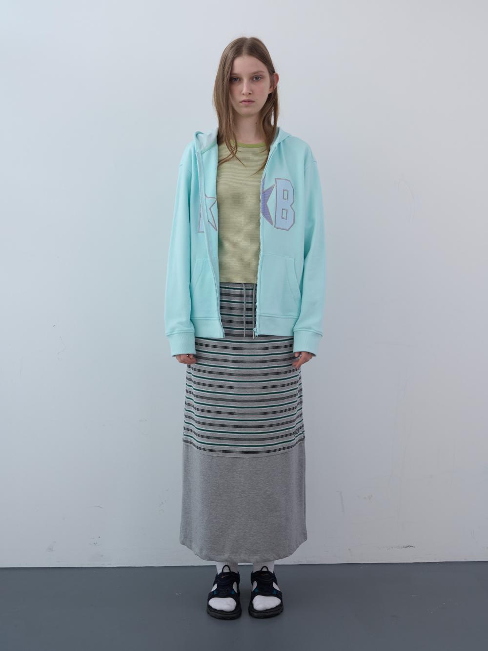 ワッフルパッチジップアップパーカー (スカイ) | ENZO BLUES | HANA(ハナ) #6