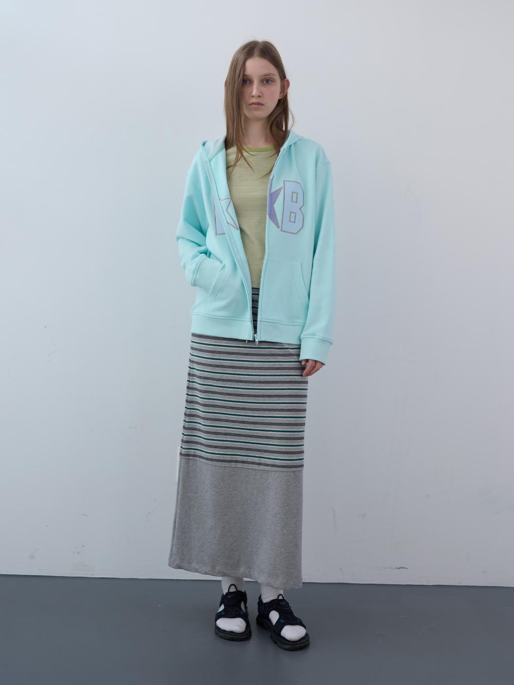 ワッフルパッチジップアップパーカー (スカイ) | ENZO BLUES | HANA(ハナ) #9