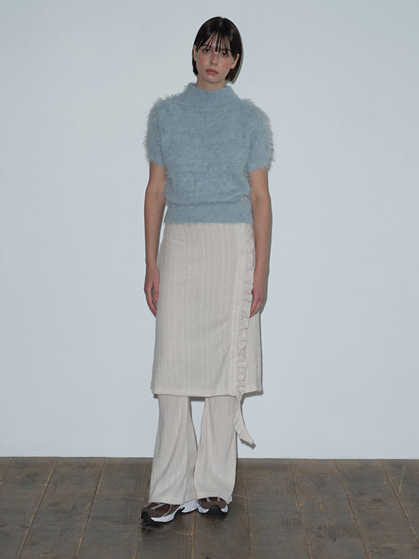 フリルレイヤードスカートパンツ（クリーム） | Margarin Fingers | HANA(ハナ) #2