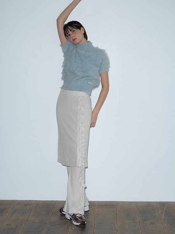 フリルレイヤードスカートパンツ（クリーム） | Margarin Fingers | HANA(ハナ) #3