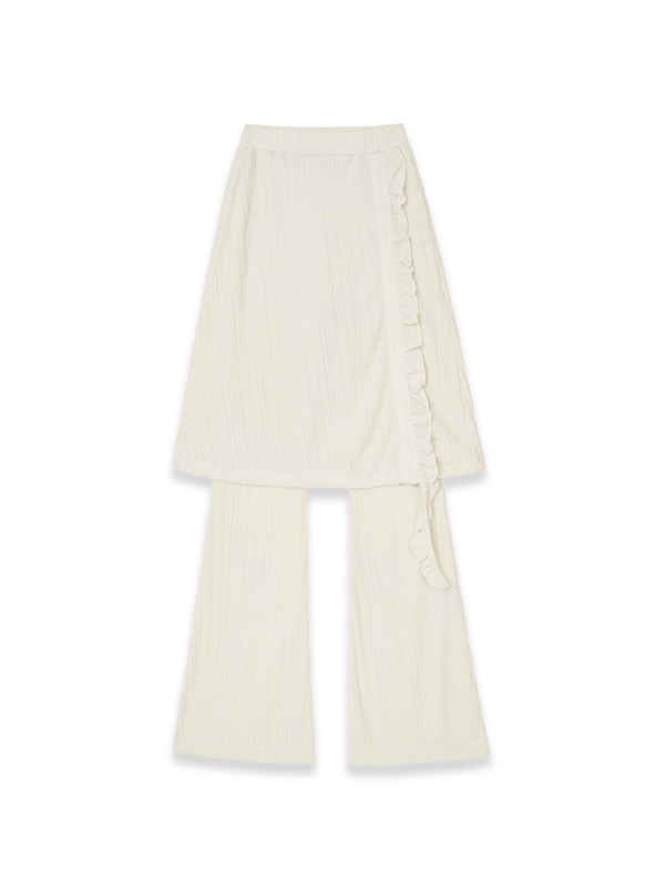 フリルレイヤードスカートパンツ（クリーム） | Margarin Fingers | HANA(ハナ) #7