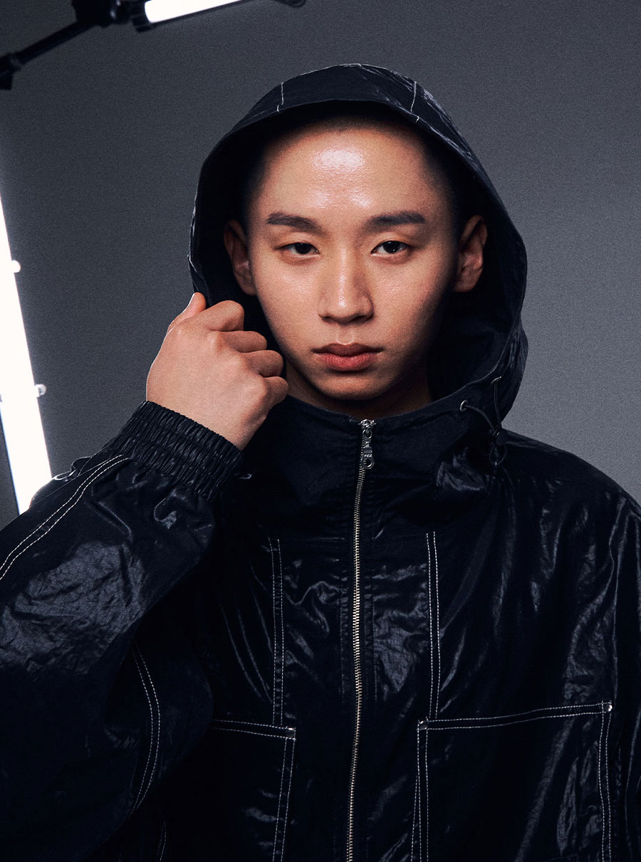 [UNISEX] コットンクロップフードジャケット-ブラック | OFFGRID | HANA(ハナ) #4