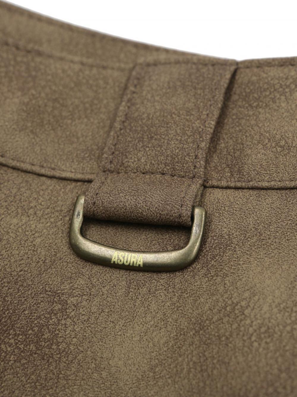 レザーファーミックススカート（ブラウン） | ASURA | HANA(ハナ) #18