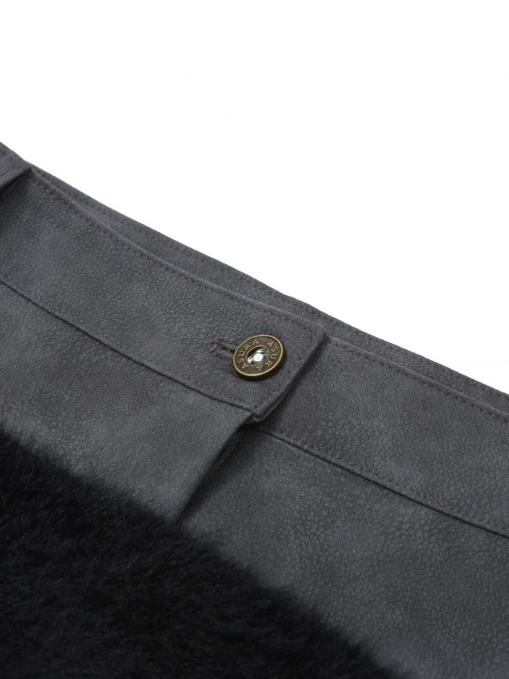 レザーファーミックススカート（ブラック） | ASURA | HANA(ハナ) #17