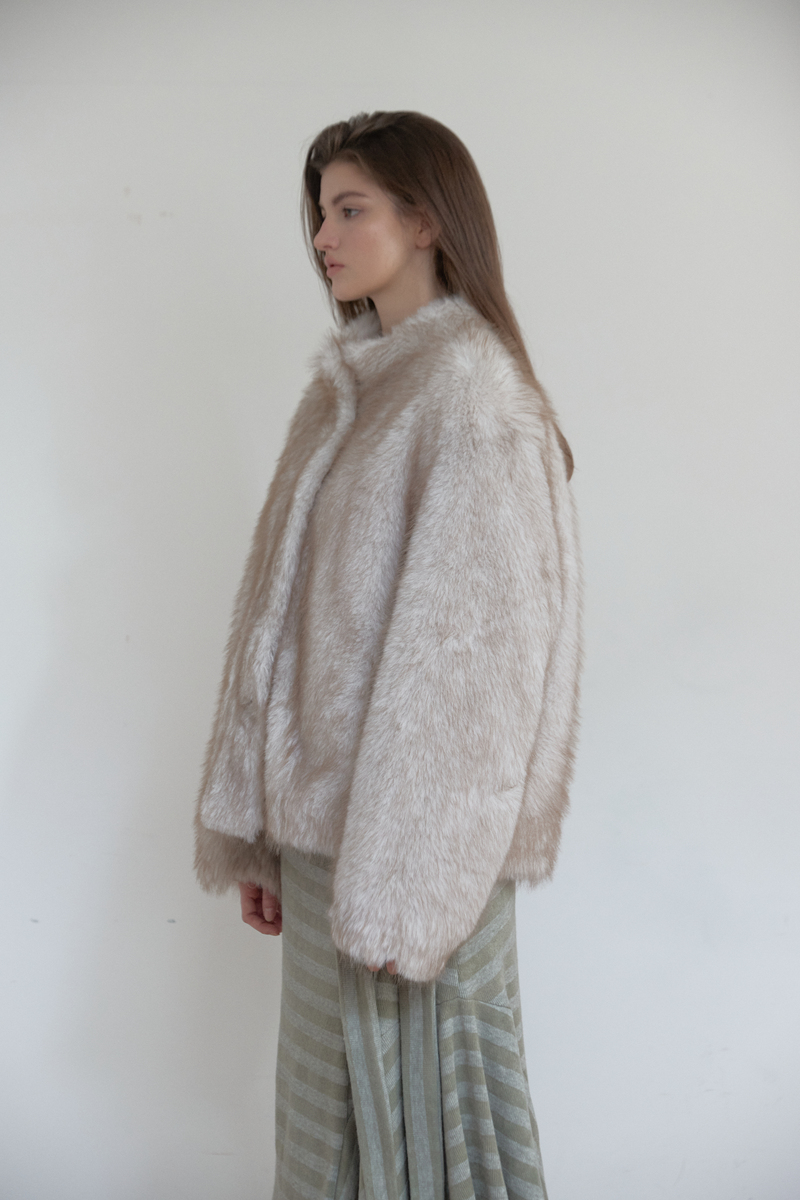 ミストトーンファージャケット (アイボリー) | ASURA | HANA(ハナ) #2