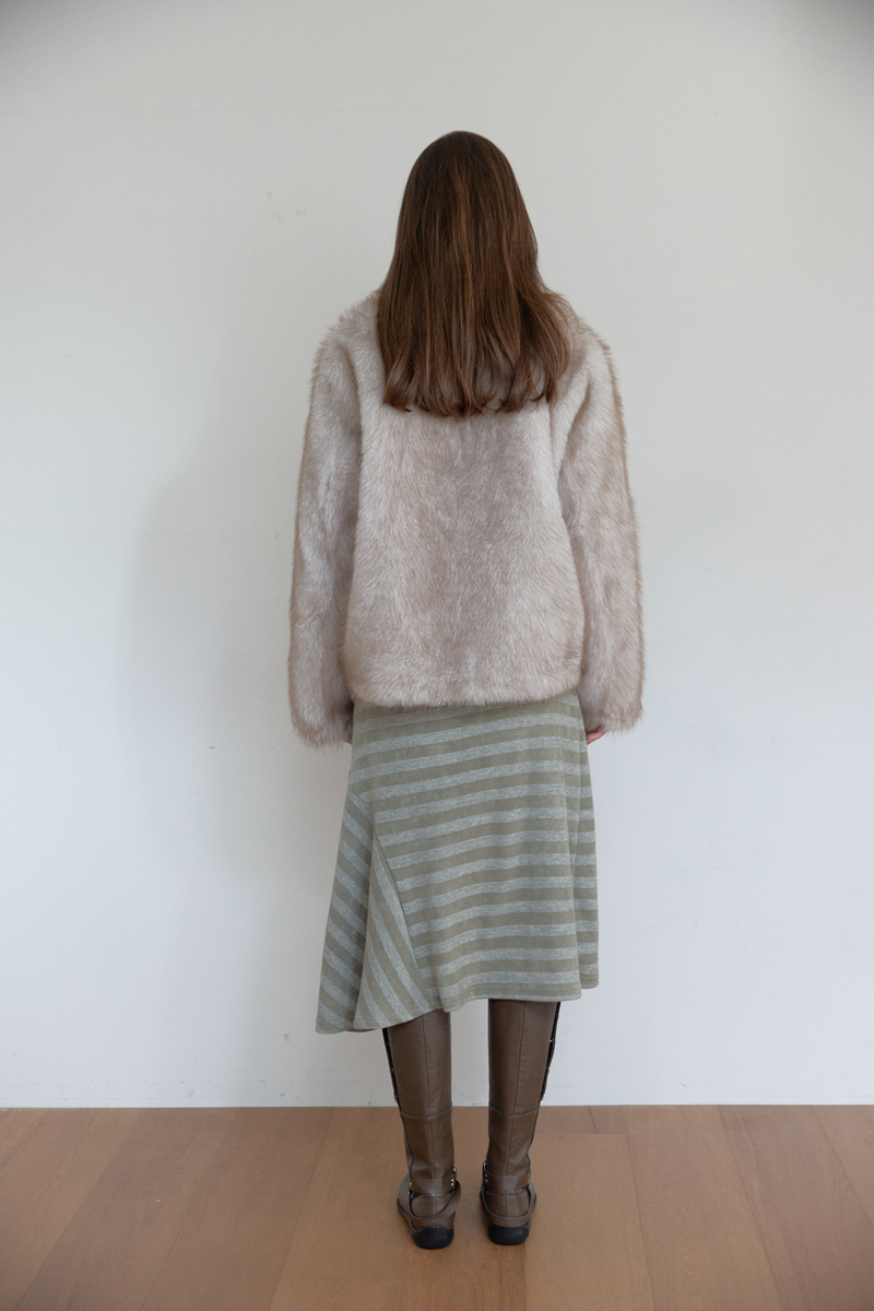 ミストトーンファージャケット (アイボリー) | ASURA | HANA(ハナ) #4