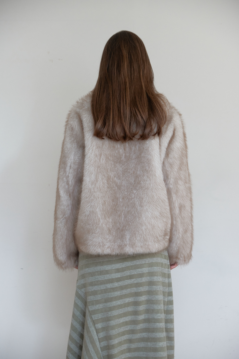 ミストトーンファージャケット (アイボリー) | ASURA | HANA(ハナ) #5