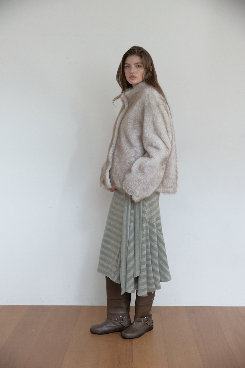 ミストトーンファージャケット (アイボリー) | ASURA | HANA(ハナ) #6