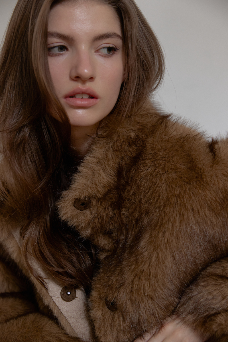 ミストトーンファージャケット (ブラウン) | ASURA | HANA(ハナ) #15