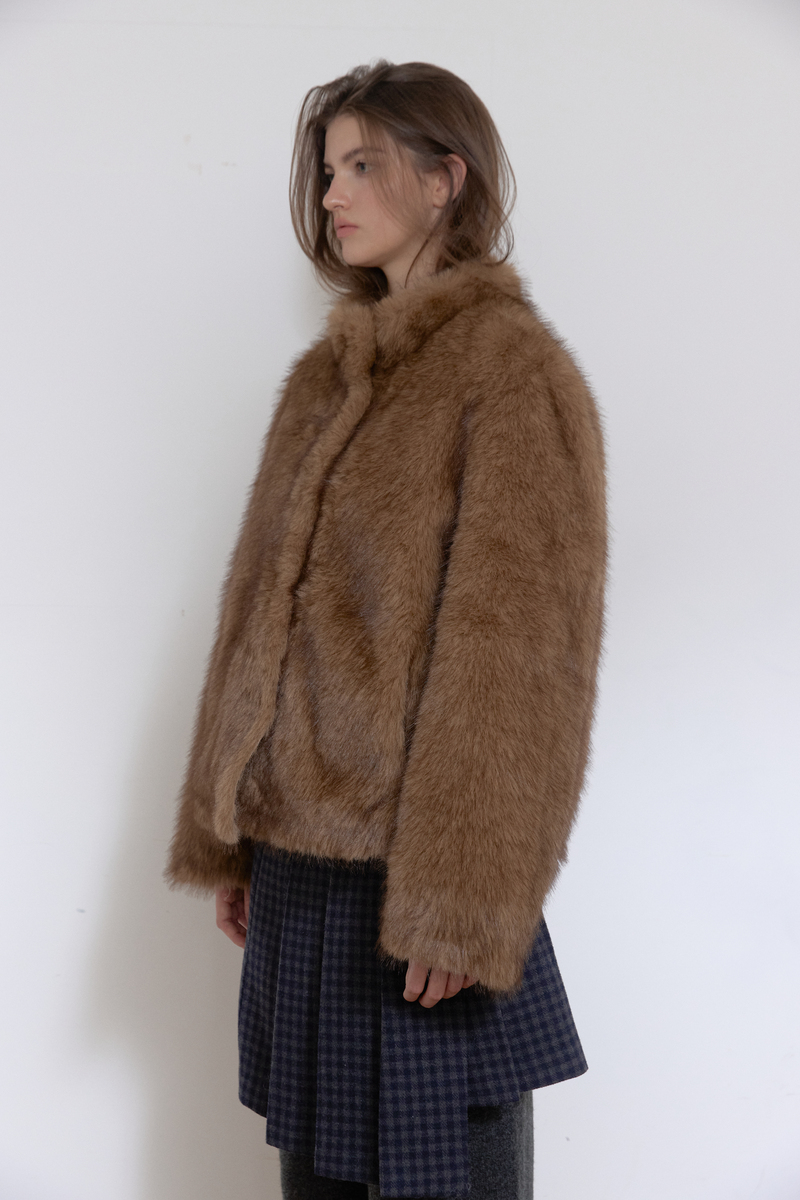 ミストトーンファージャケット (ブラウン) | ASURA | HANA(ハナ) #2