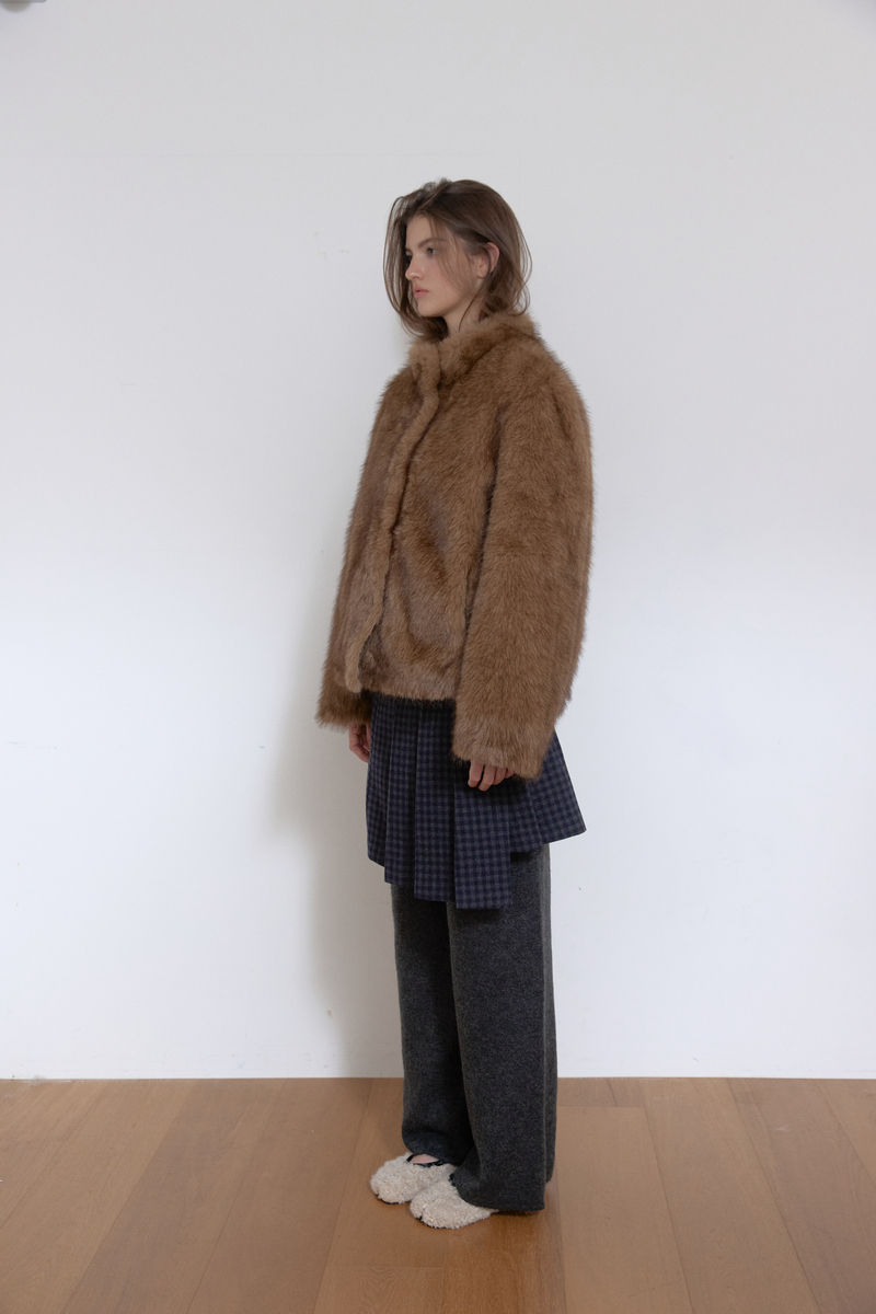 ミストトーンファージャケット (ブラウン) | ASURA | HANA(ハナ) #3