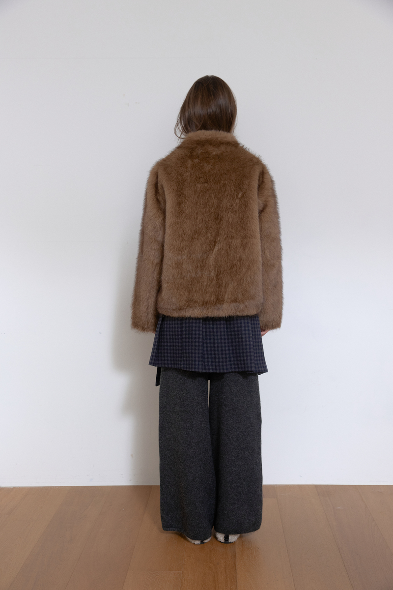 ミストトーンファージャケット (ブラウン) | ASURA | HANA(ハナ) #4