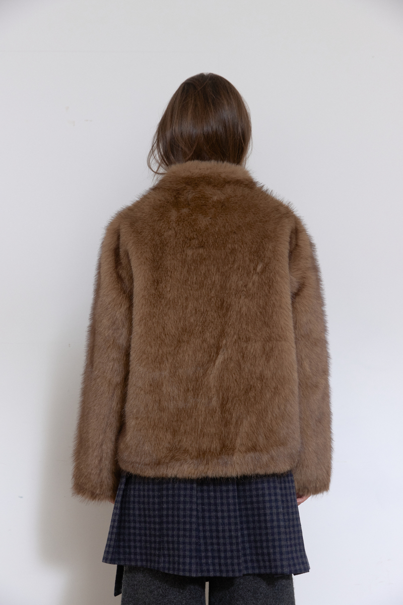 ミストトーンファージャケット (ブラウン) | ASURA | HANA(ハナ) #5