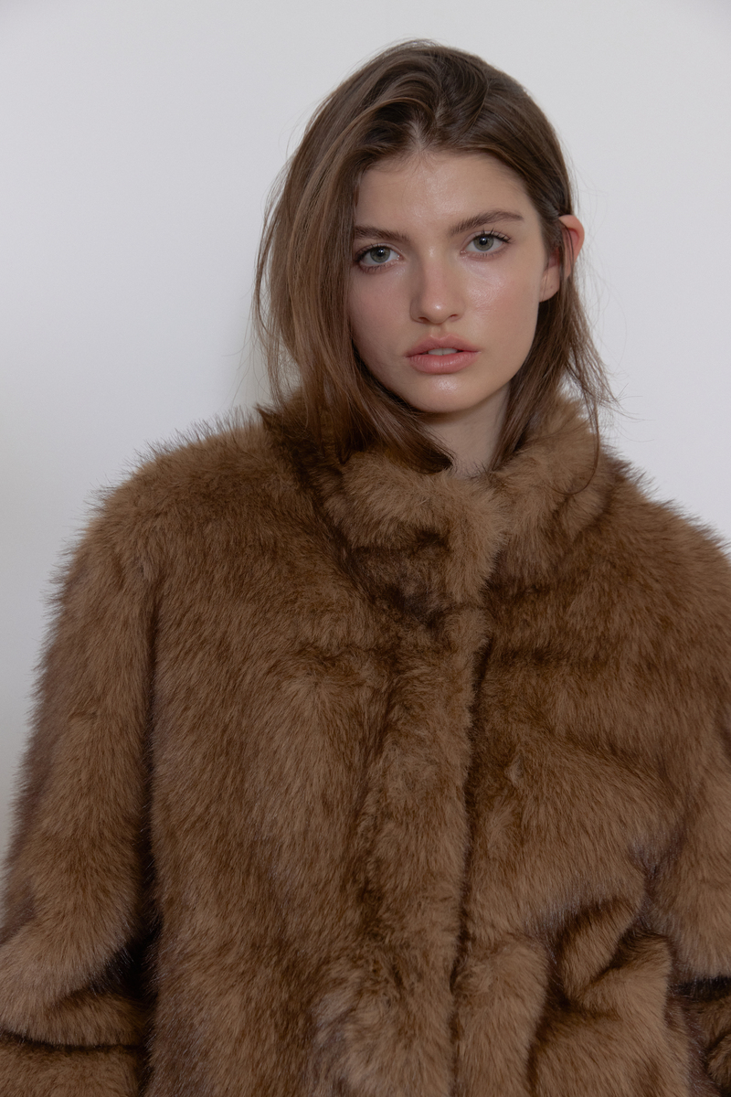 ミストトーンファージャケット (ブラウン) | ASURA | HANA(ハナ) #9