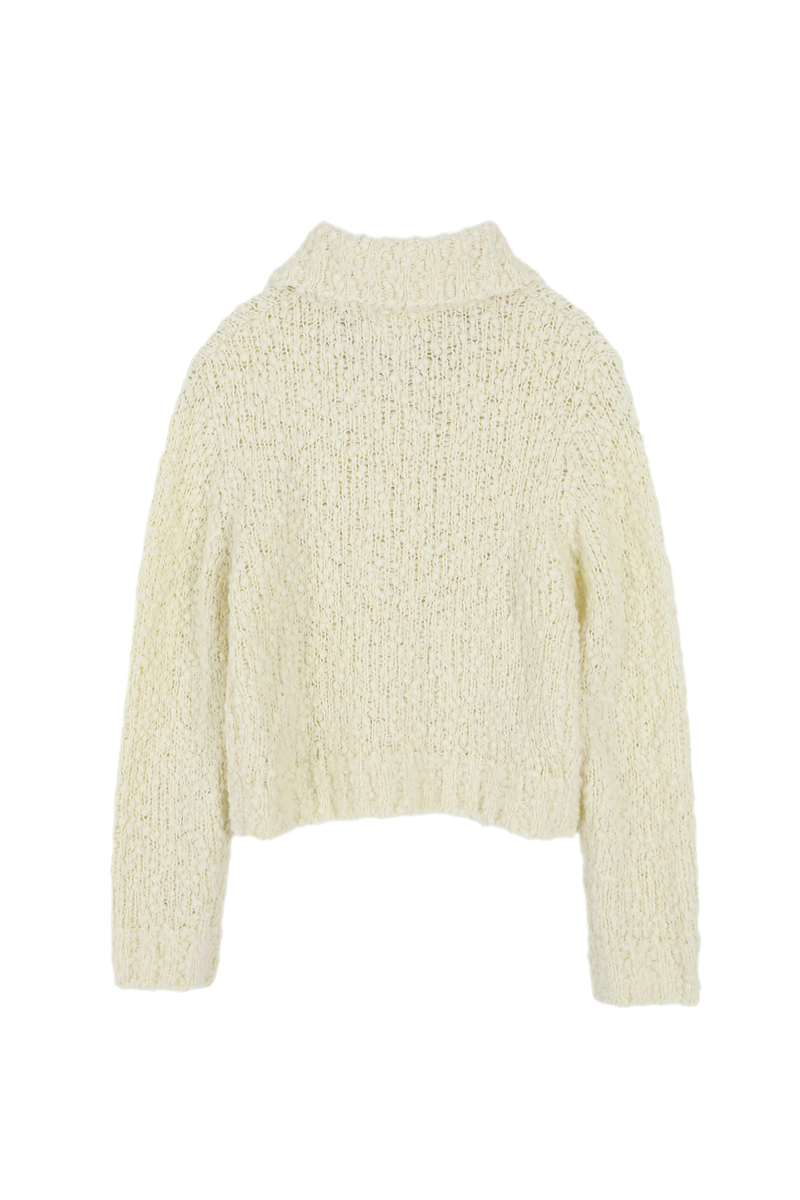 コージー ハイネック カーディガン (アイボリー) | ASURA | HANA(ハナ) #19