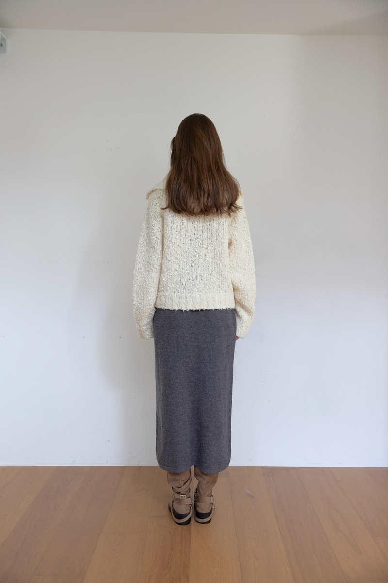 コージー ハイネック カーディガン (アイボリー) | ASURA | HANA(ハナ) #12