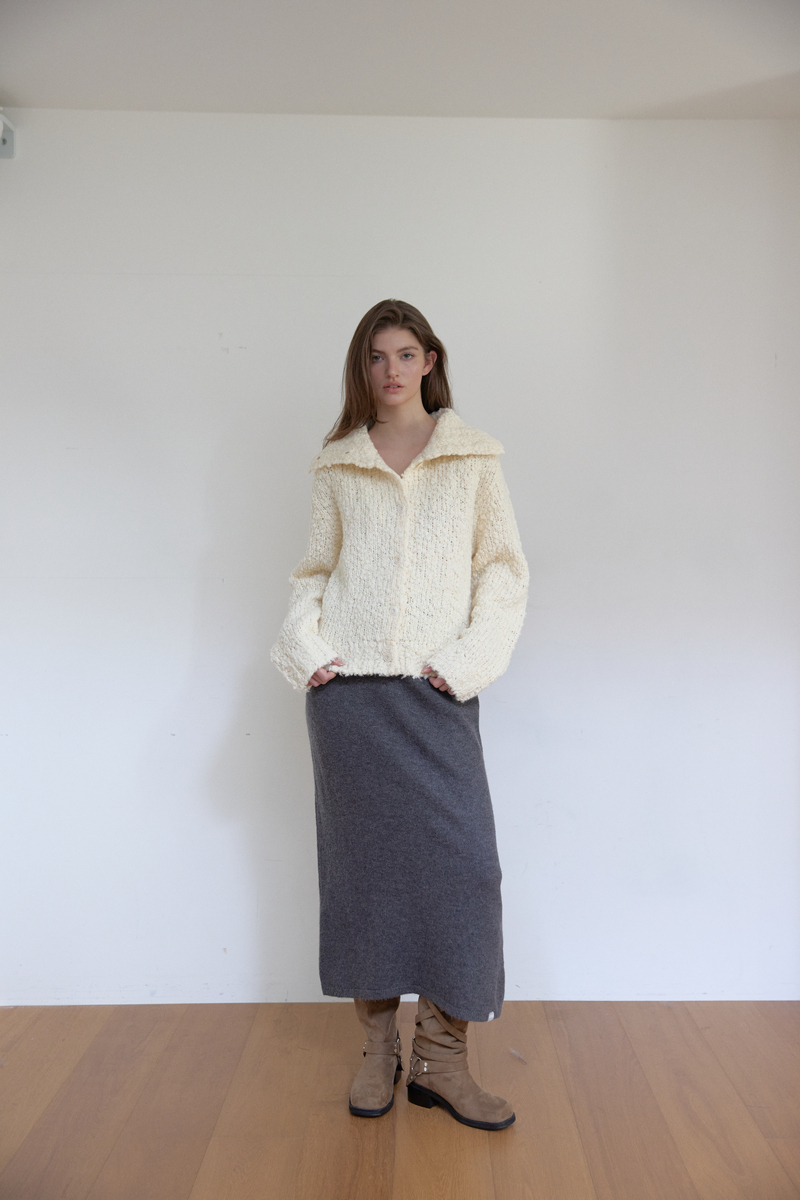 コージー ハイネック カーディガン (アイボリー) | ASURA | HANA(ハナ) #13