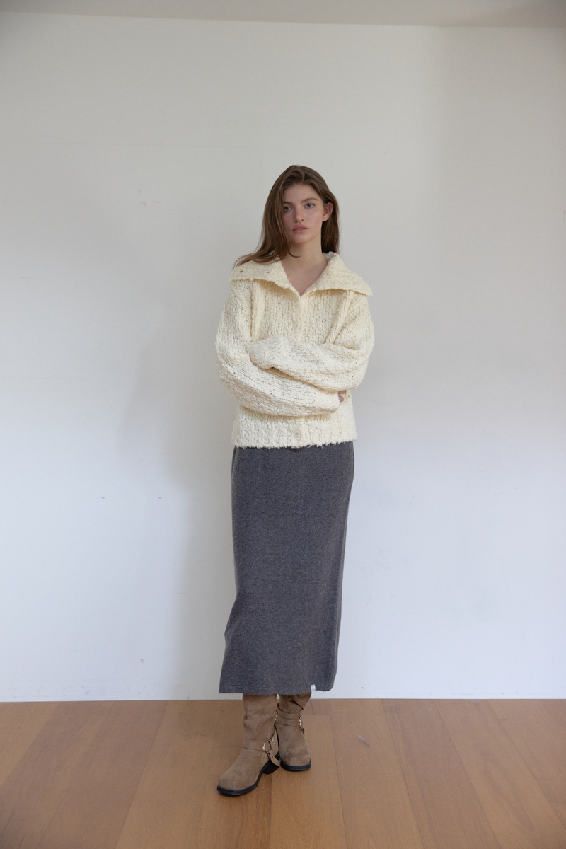 コージー ハイネック カーディガン (アイボリー) | ASURA | HANA(ハナ) #14