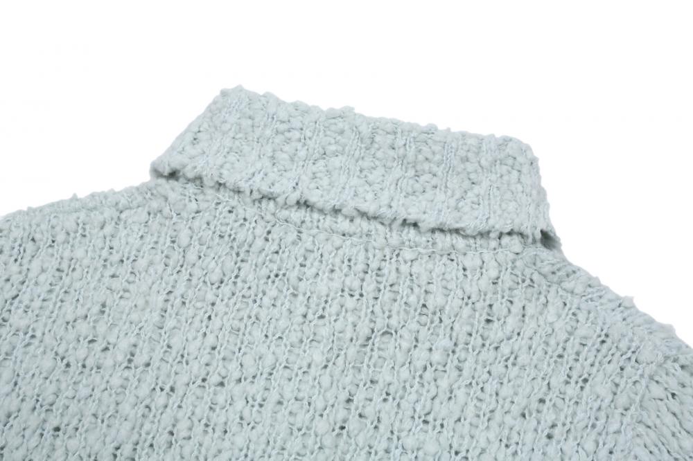コージー ハイネック カーディガン (スカイブルー) | ASURA | HANA(ハナ) #26