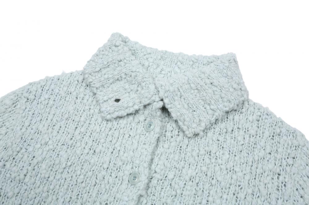 コージー ハイネック カーディガン (スカイブルー) | ASURA | HANA(ハナ) #19
