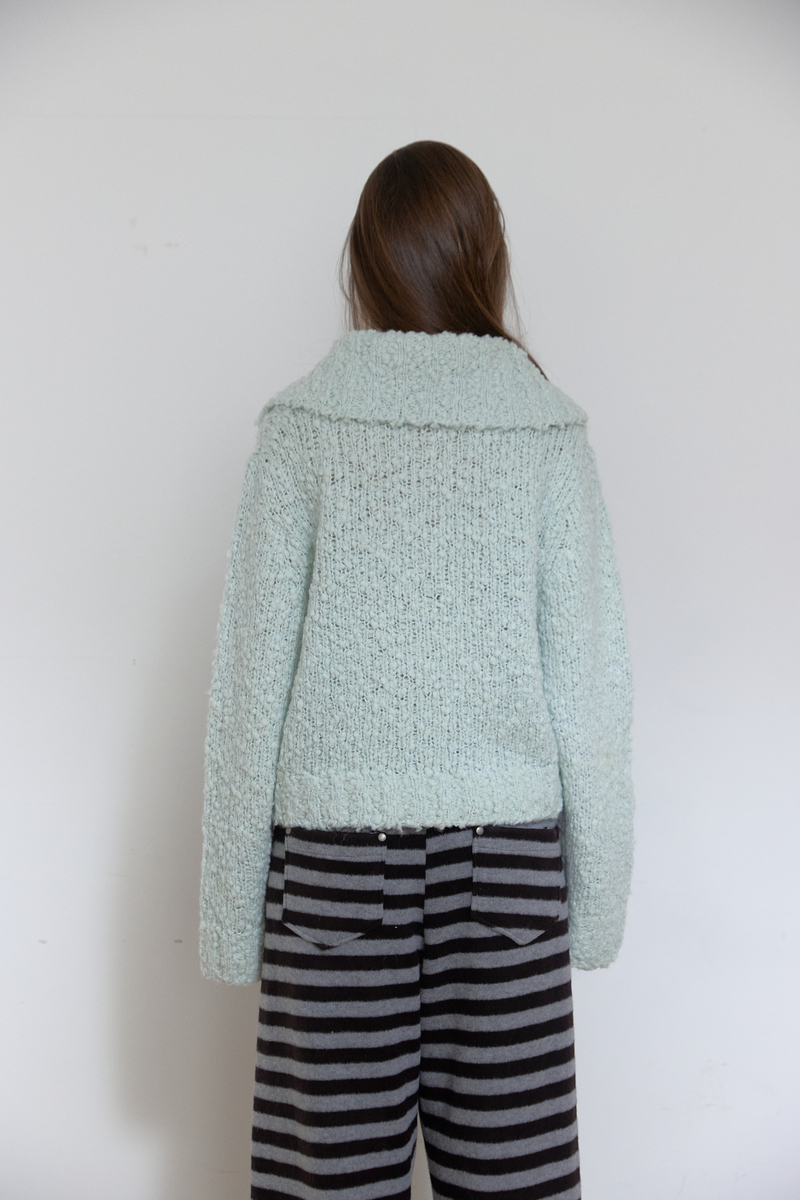 コージー ハイネック カーディガン (スカイブルー) | ASURA | HANA(ハナ) #9