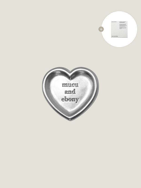 [プレゼント用包装]ロゴハートトック_シルバー | mucu and ebony | HANA(ハナ) #2
