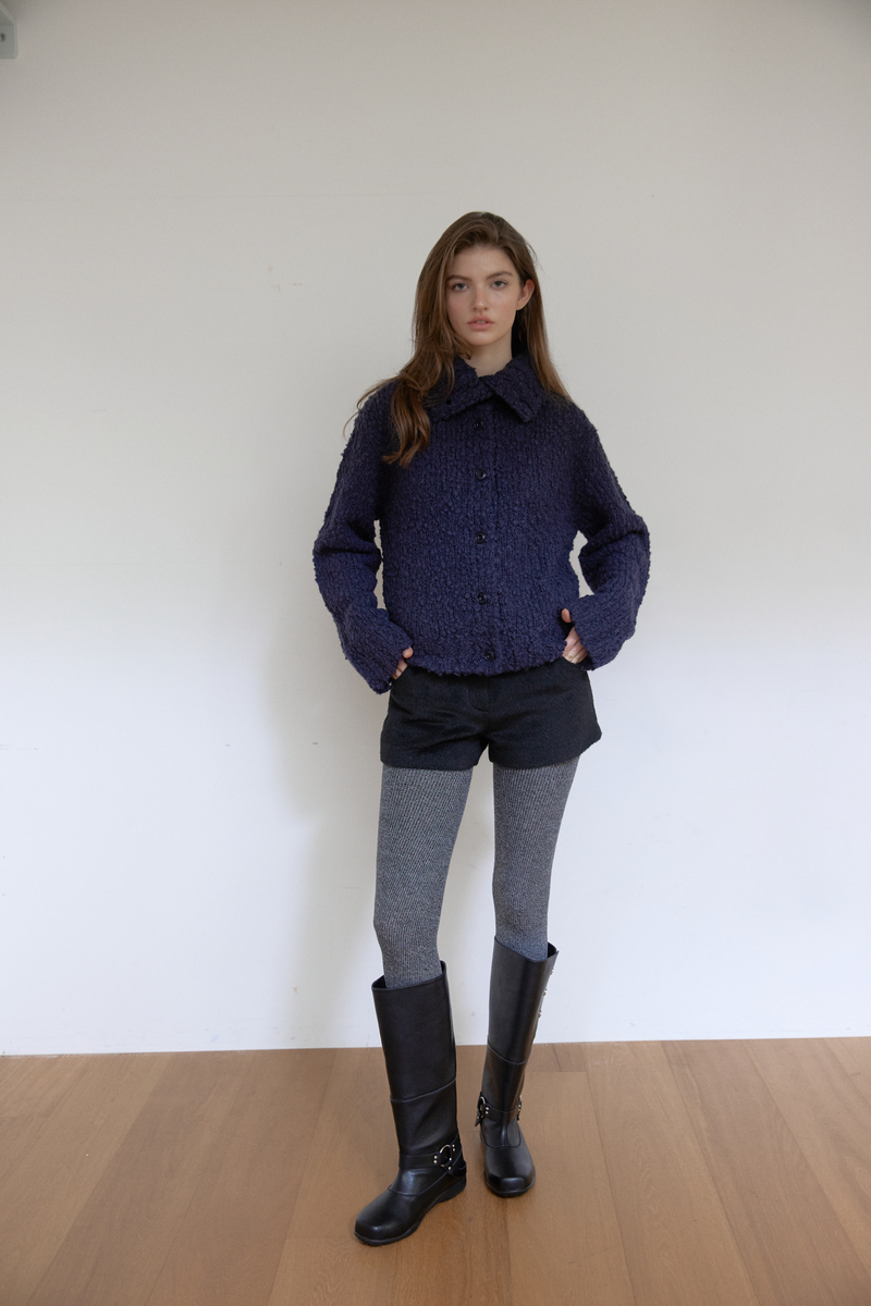 コージー ハイネック カーディガン (ネイビー) | ASURA | HANA(ハナ) #6