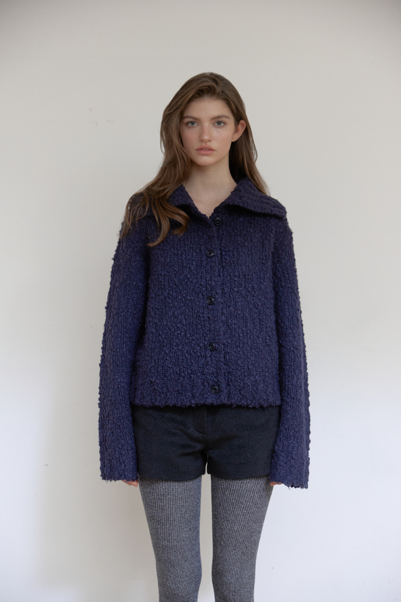 コージー ハイネック カーディガン (ネイビー) | ASURA | HANA(ハナ) #9