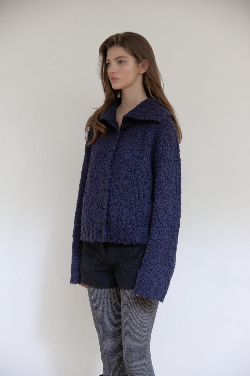 コージー ハイネック カーディガン (ネイビー) | ASURA | HANA(ハナ) #10