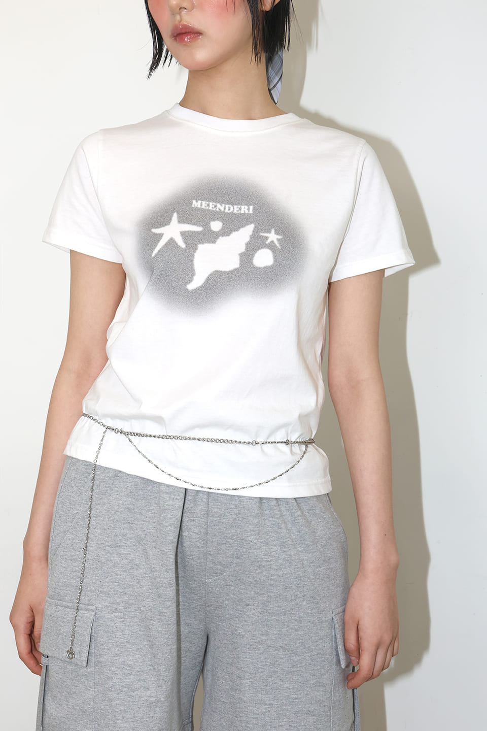 シェリー サマープリント Tシャツ - グレー | MEENDERI | HANA(ハナ) #9