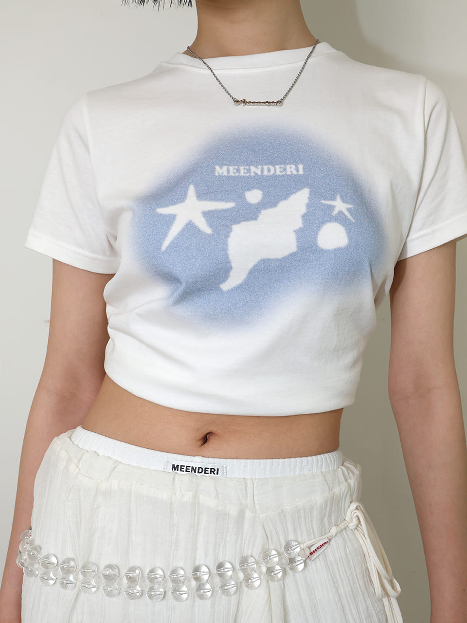 シェリー サマープリント Tシャツ - スカイブルー | MEENDERI | HANA(ハナ) #8