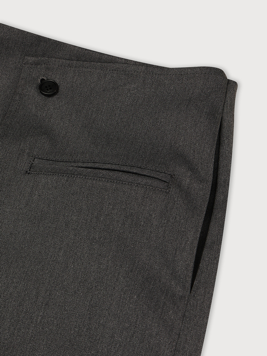 2-BUTTON H LINE SKIRT_GREY | ETHOS | HANA(ハナ) #4