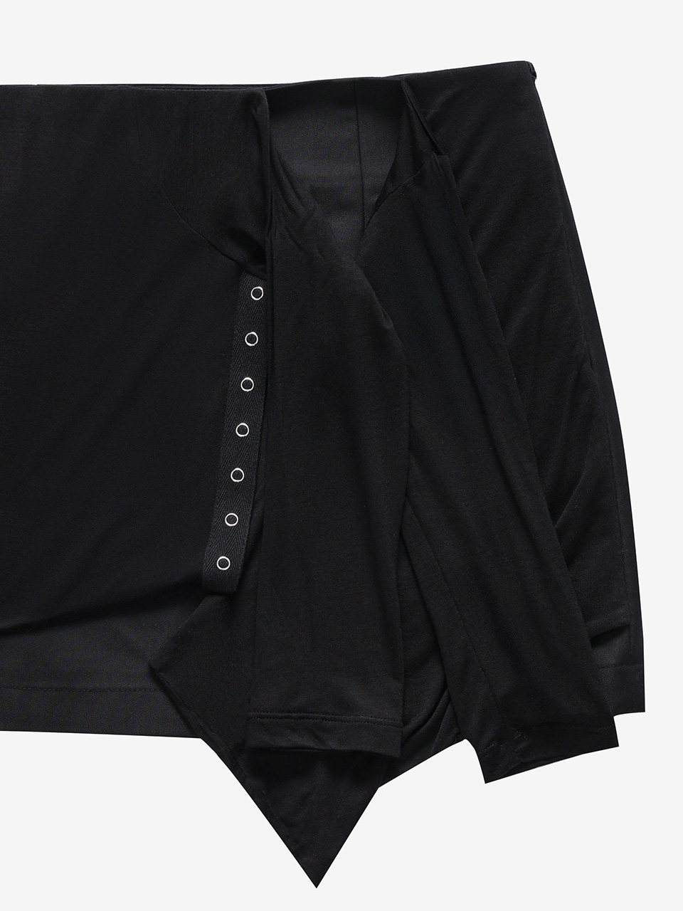 カーディガンレイヤードスカート（ブラック） | Not your rose | HANA(ハナ) #11