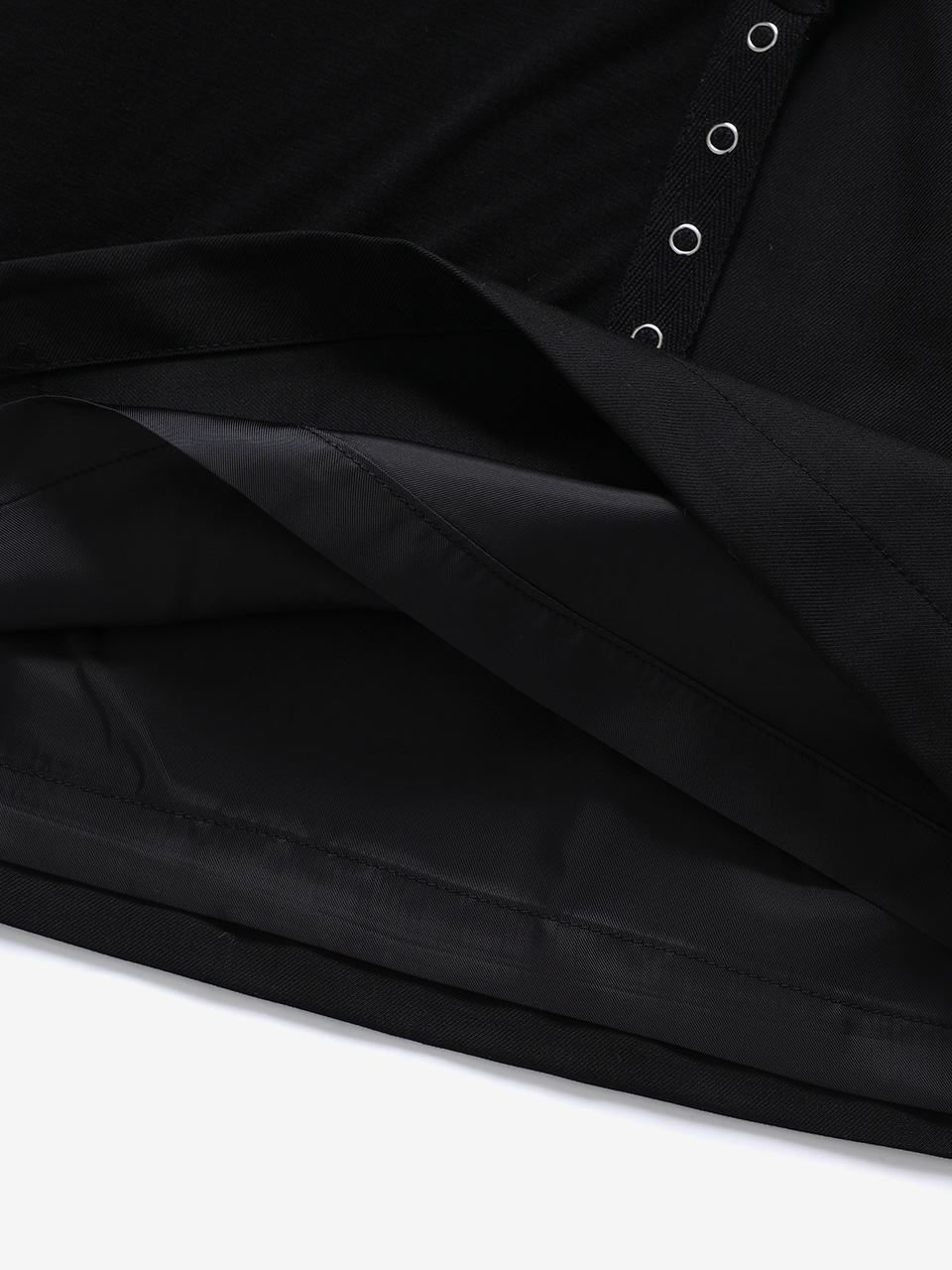 カーディガンレイヤードスカート（ブラック） | Not your rose | HANA(ハナ) #12