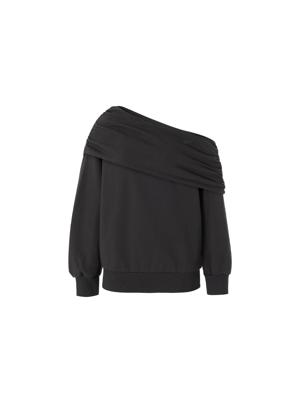 ドレープシンボルスウェットシャツ（チャコール） | Not your rose | HANA(ハナ) #11