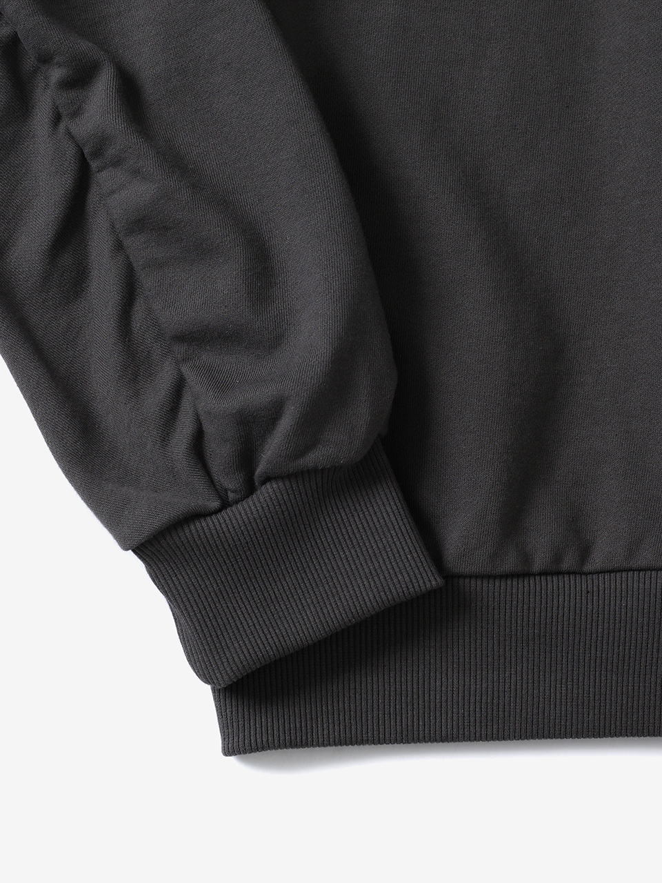 ドレープシンボルスウェットシャツ（チャコール） | Not your rose | HANA(ハナ) #13