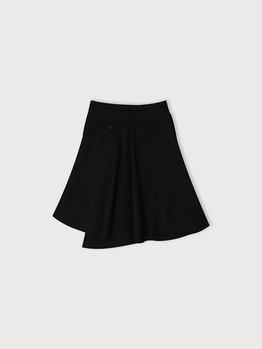UNBAL FLARE SKIRT_BLACK | ETHOS | HANA(ハナ) #2