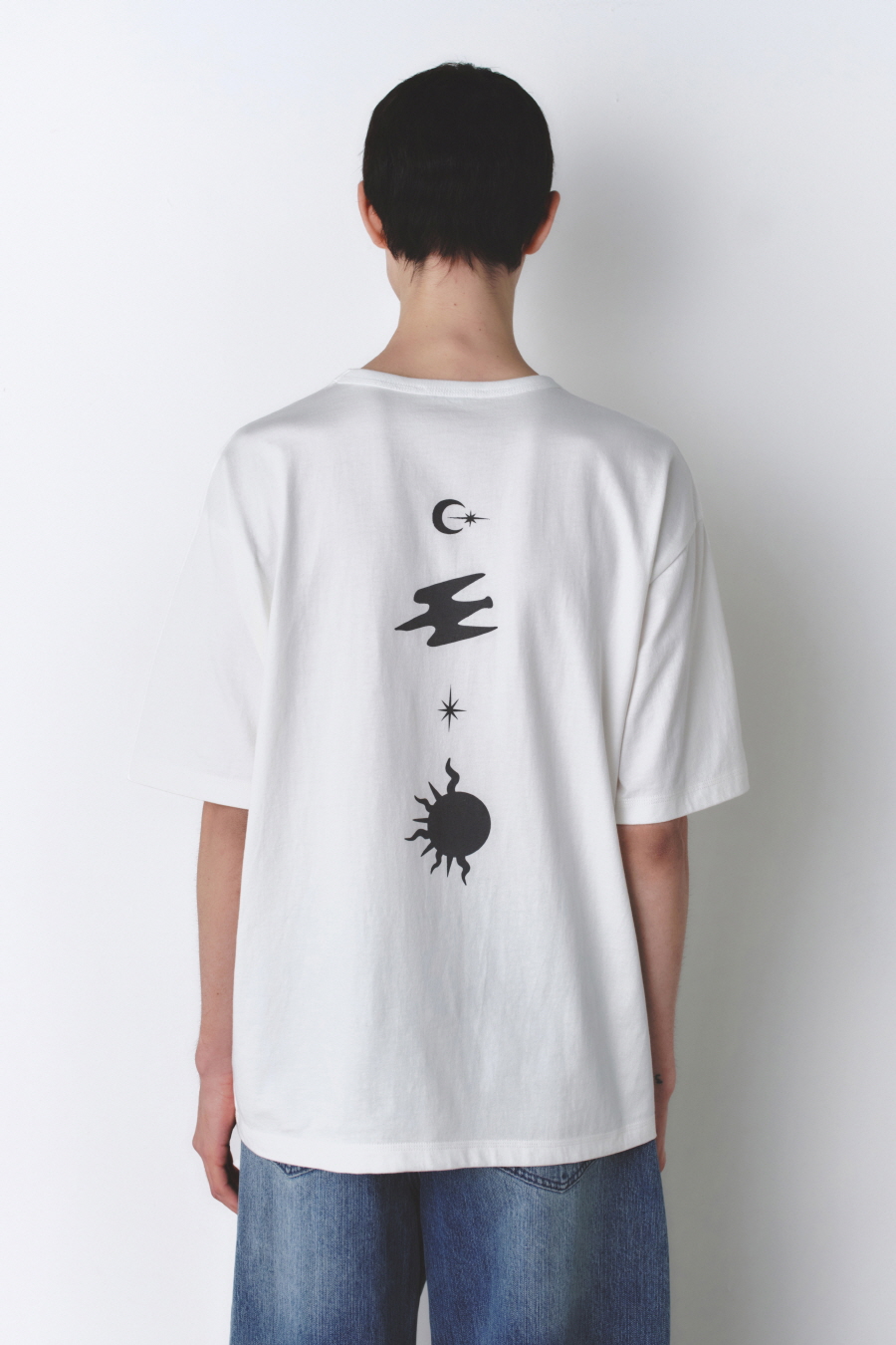 バックプリント ロゴTシャツ ホワイト | INSILENCE | HANA(ハナ) #5
