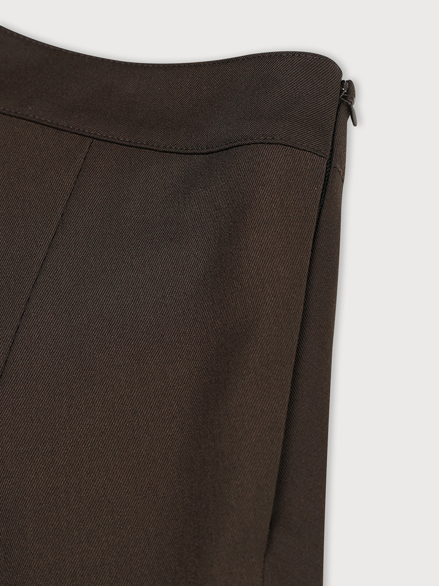 UNBAL FLARE SKIRT_BROWN | ETHOS | HANA(ハナ) #4