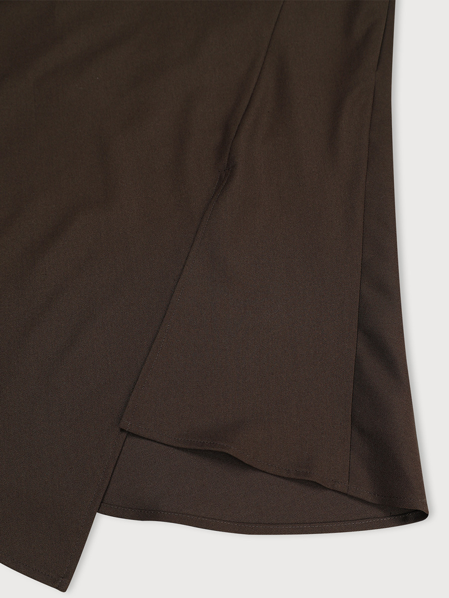 UNBAL FLARE SKIRT_BROWN | ETHOS | HANA(ハナ) #5