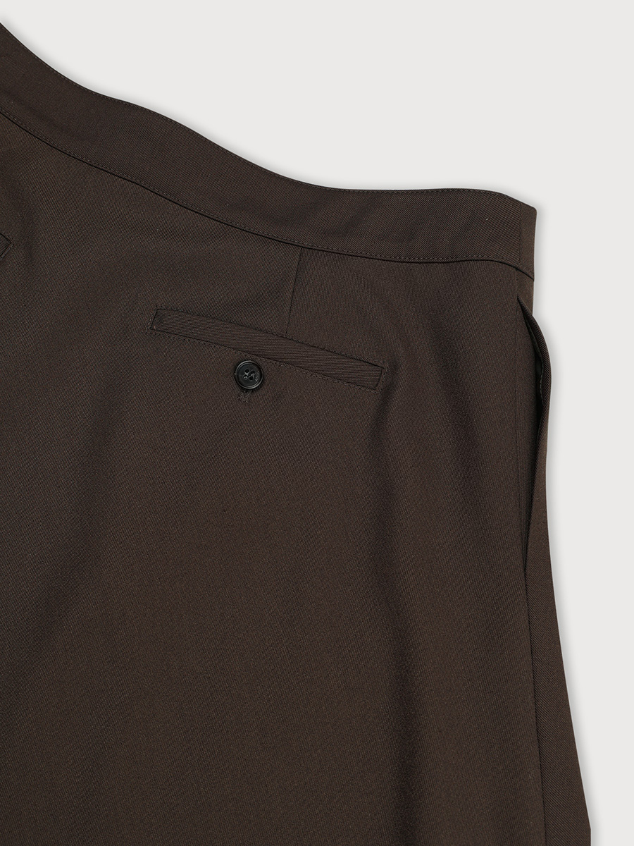 UNBAL FLARE SKIRT_BROWN | ETHOS | HANA(ハナ) #6