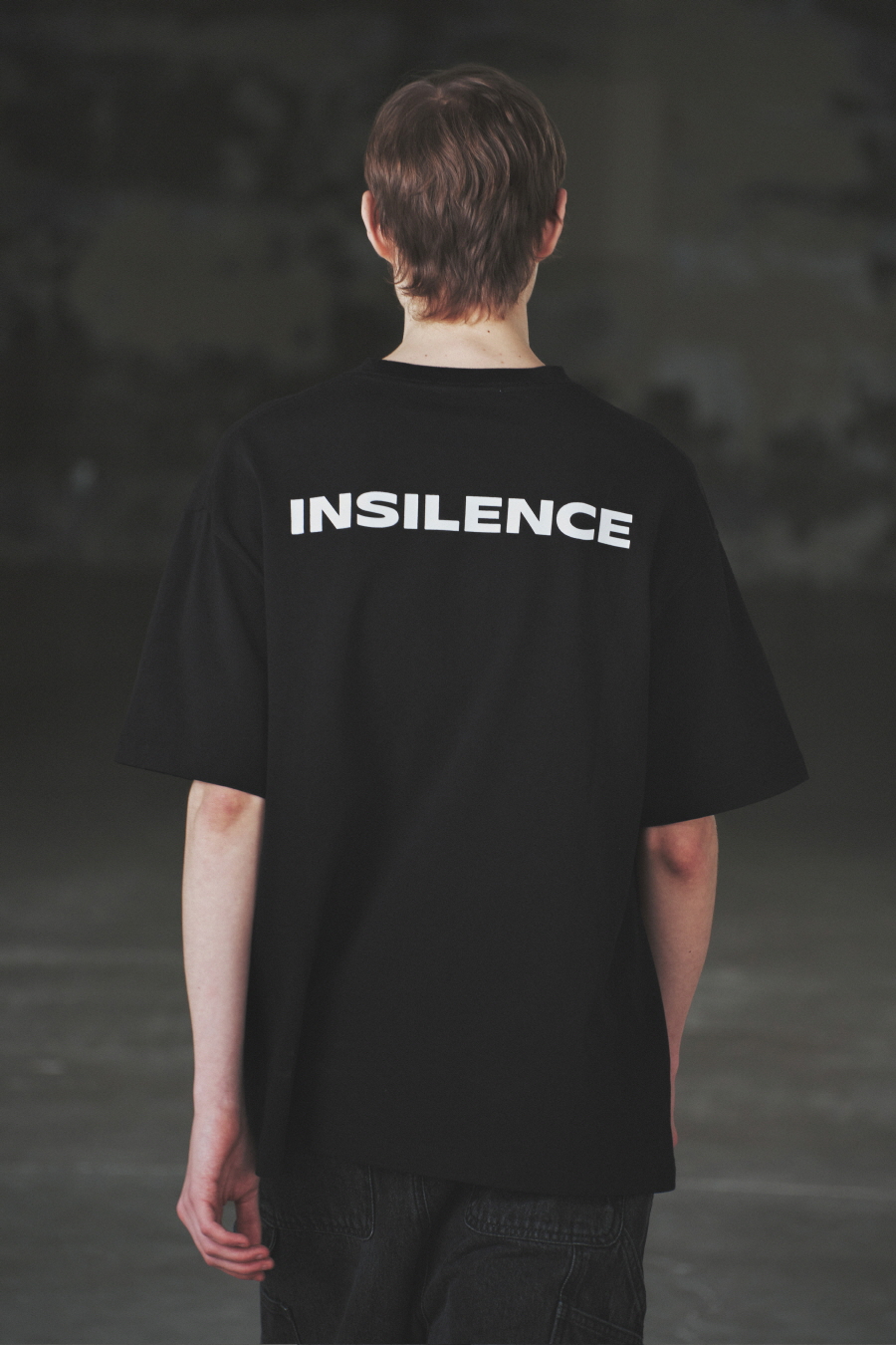 バックプリント ロゴTシャツ ブラック | INSILENCE | HANA(ハナ) #3