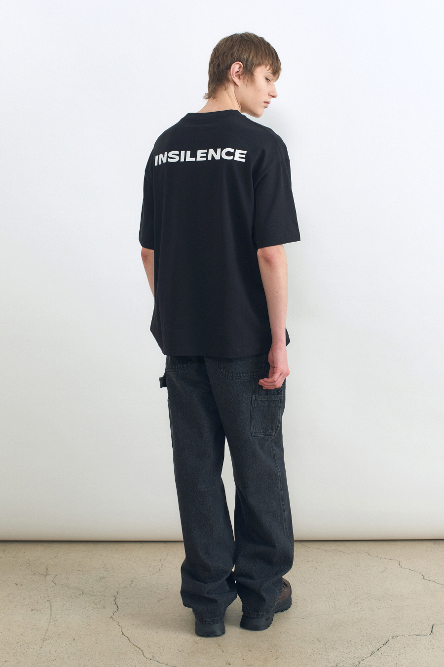 バックプリント ロゴTシャツ ブラック | INSILENCE | HANA(ハナ) #6