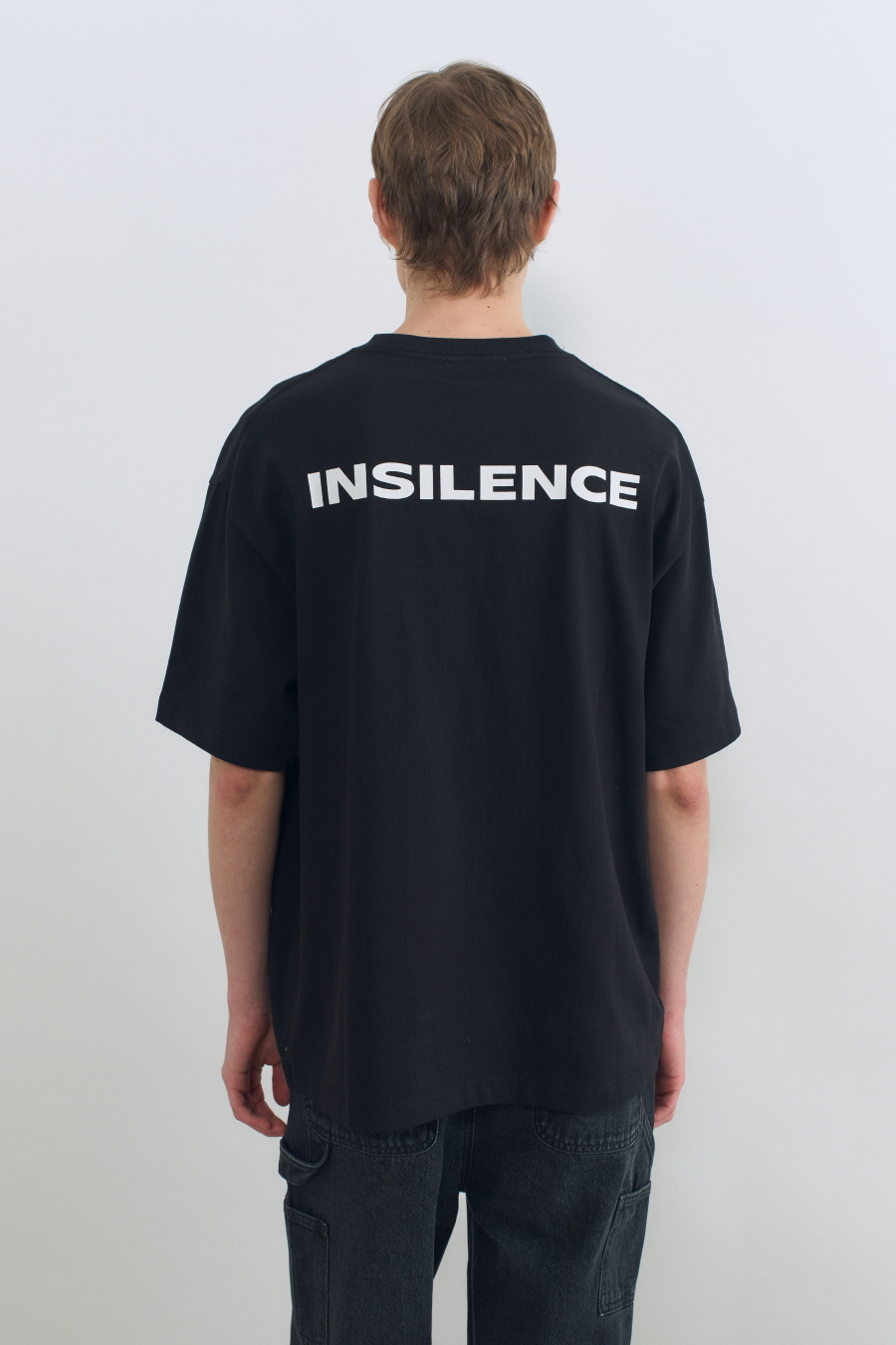バックプリント ロゴTシャツ ブラック | INSILENCE | HANA(ハナ) #7