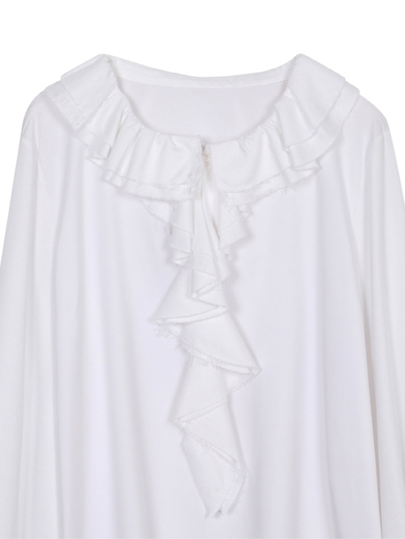 シャーリングフリンジブラウス（ホワイト） | THREE TO EIGHTY | HANA(ハナ) #5